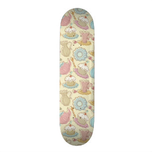 Hand, die Geschirr-Silhouetten zeichnet Skateboard