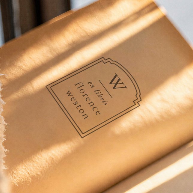 Hand Drawn Arch Frame Monogram Ex Libris Book Gummistempel (Von Creator hochgeladen)