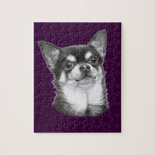 Hand Drawn Chihuahua Puzzle (Vertikal)