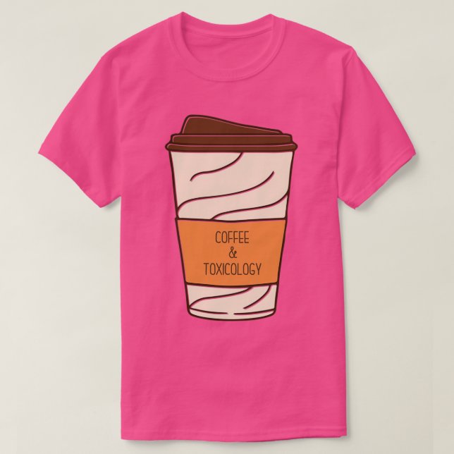 Hand Drawn Coffee and Toxicology Funny Coffee Toxi T-Shirt (Design vorne)
