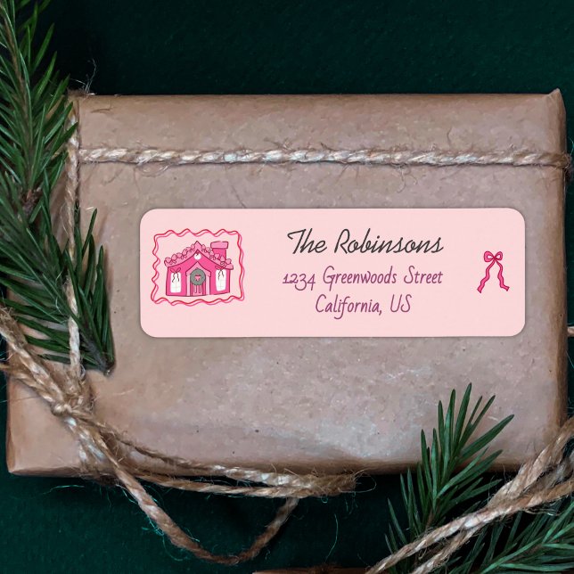 Hand Drawn coquette doodle pink christmas (Von Creator hochgeladen)