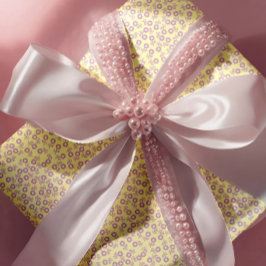 Hand drawn ditsy Lavender Daisies – Mini Floral Geschenkpapier