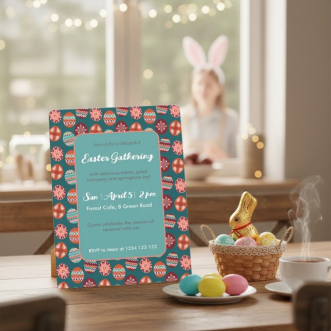 Hand Drawn Easter Brunch Invitation  Einladung (Von Creator hochgeladen)