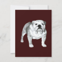 Hand Drawn English Bulldog