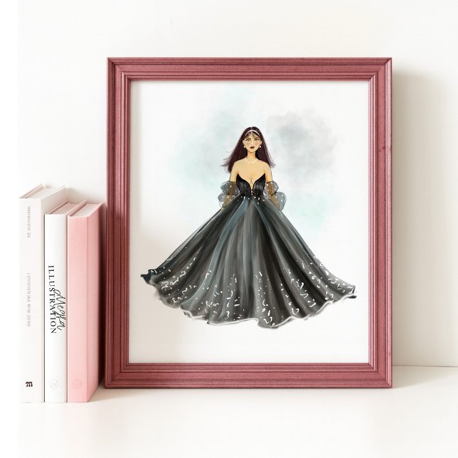 Hand-Drawn Fashion Sketch ,Luxury Art Print Poster (Von Creator hochgeladen)