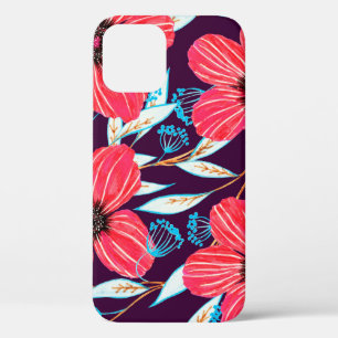 Hand-drawn floral herbal seamless pattern. Sketche Case-Mate iPhone Hülle