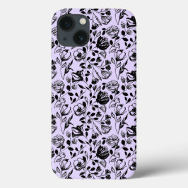 Hand Drawn Floral Lilac Fall Case-Mate iPhone Hülle