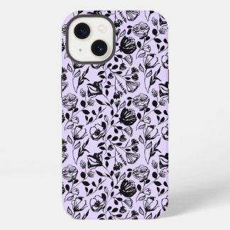 Hand Drawn Floral Lilac Fall iPhone 13 Hülle