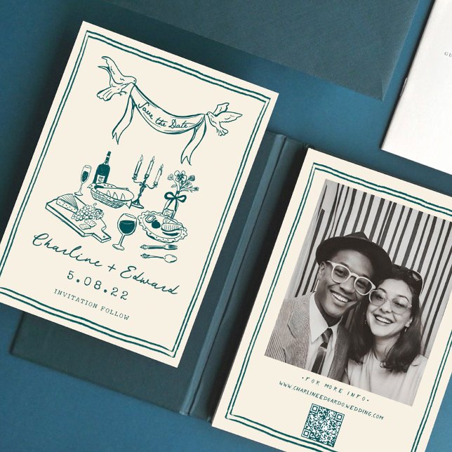 Hand Drawn Funky Handwriting Save the Date (Von Creator hochgeladen)