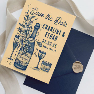 Hand Drawn Funky Handwriting Save the Date