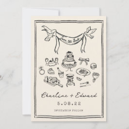 Hand Drawn Funky Handwriting Save the Date