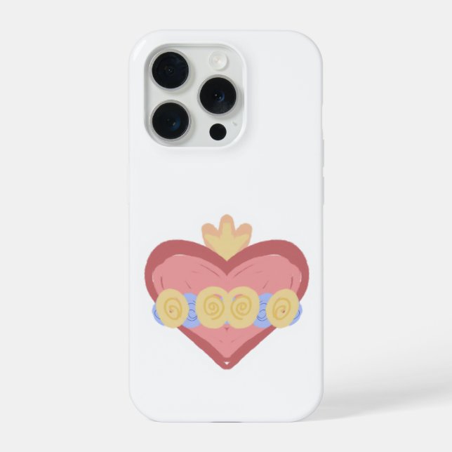 Hand-drawn Immaculate Heart of Mary IPhone Case iPhone Hülle (Rückseite)