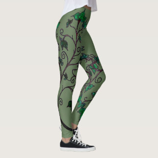 Hand Drawn Ivy Elven Cosplay Leggings