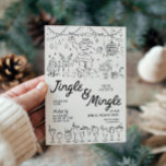 Hand Drawn Jingle und Mingle Weihnachts-Party Einladung<br><div class="desc">Jeder, der eine Feier plant, Liebe unsere Vorführungen mit einem charmanten, handgezeichnet Weihnachtsbilderthema. Dieses Weihnachtsfest lädt dazu ein, festliche Eleganz mit Praxisnähe zu verbinden. Das handgezeichnete illustrierte Design fügt eine Touch von Wärme und Laune hinzu, die sich perfekt für saisonale Feiern eignet. Mit lustigen, festlichen Schriftart, die Aufmerksamkeit und Set...</div>
