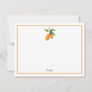Hand Drawn Kumquats Mitteilungskarte