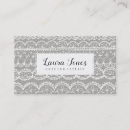 Hand Drawn Lace Crafters Bloggers Publicity Terminkarte