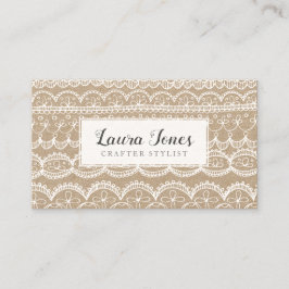 Hand Drawn Lace Crafters Bloggers Publicity Terminkarte