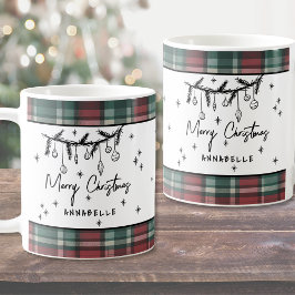 Hand Drawn Merry Christmas Kaffeetasse