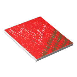 Hand-Drawn Merry Christmas Notizblock