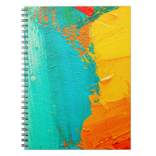 Hand drawn oil painting. Abstract art background. Notizblock