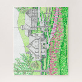 Hand Drawn Pine Hill Farm Jigsaw Puzzle