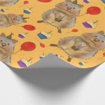 Hand Drawn Quokka Geburtstagswrapping