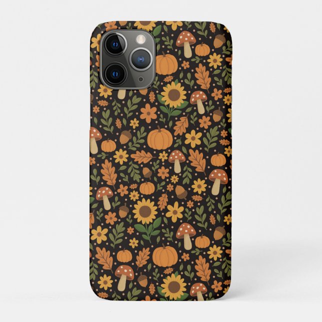 Hand Drawn Rustic Fall Pattern  Case-Mate iPhone Hülle (Rückseite)