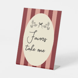 Hand Drawn Scribble Wedding favors sign Sockelschild