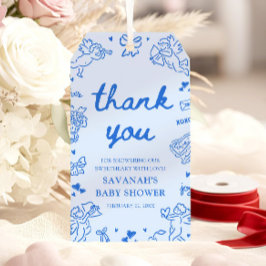 Hand Drawn Valentine Little Sweetheart Baby Shower Geschenkanhänger