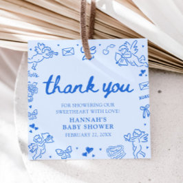 Hand Drawn Valentine Little Sweetheat Baby Shower Geschenkanhänger