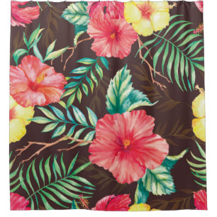 Hand drawn watercolor seamless pattern with colorf duschvorhang