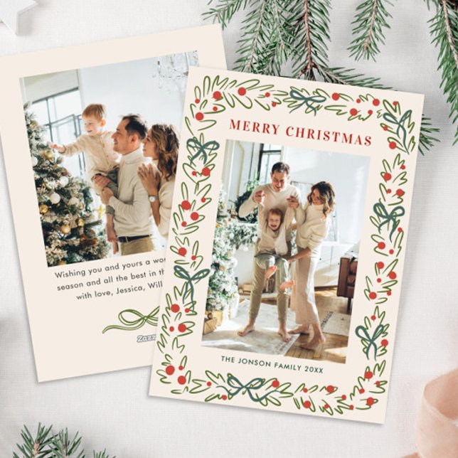 Hand Drawn Whimsical Boho Weihnachten 2 Foto (Von Creator hochgeladen)