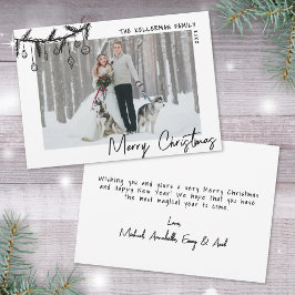 Hand Drawn Whimsical Frohe Weihnachten