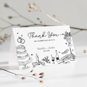 Hand Drawn Whimsical Wedding Danke