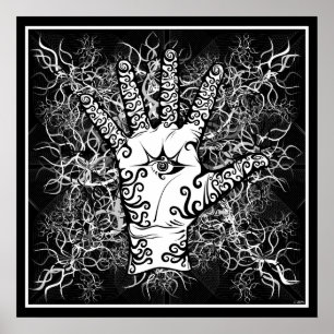 Hand/Empfindung/Strom - Poster