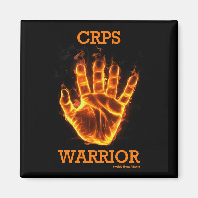 Hand/Flammen...CRPS Magnet (Vorne)