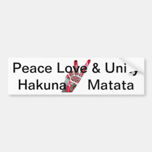 Hand Friedenszeichen Autoaufkleber