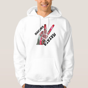 Hand Friedenszeichen. To Finger Salute for Peace Hoodie