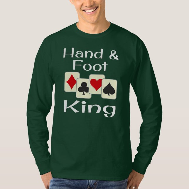 Hand-Fuß-King-Kartenspiel-Champion T-Shirt (Vorderseite)