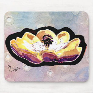 Hand geschnitzte Magnolien-Blume Mousepad