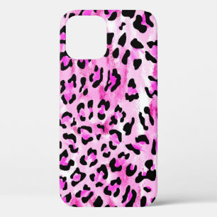 Hand gezeichnet rosa Farbe nahtlose Leopardenmuste Case-Mate iPhone Hülle