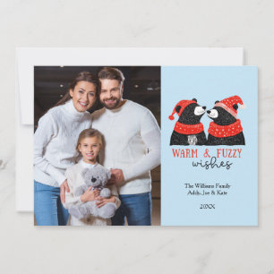 Hand Gezeichnet Weihnachtsbär Custom Foto Holiday Feiertagskarte