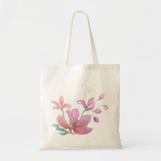 Hand-Gezeichnete Blumen-Tasche Tragetasche