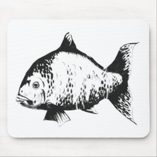 Hand gezeichnete Fische Mousepad