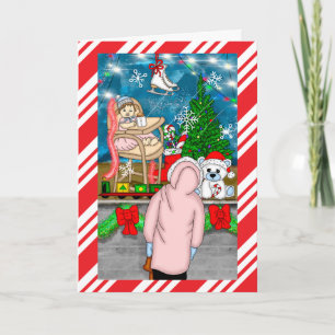 Hand gezeichnete Weihnachtskarte Karte