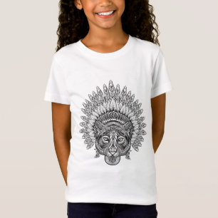Hand gezeichneter Tiger in der Art T-Shirt