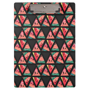 Hand gezeichnetes abstraktes Wassermelone-Muster Klemmbrett