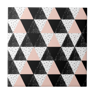 Hand gezeichnetes Dreieck-geometrisches Muster Fliese