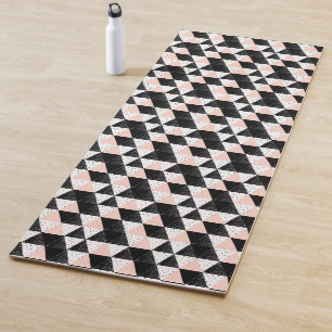 Hand gezeichnetes Dreieck-geometrisches Muster Yogamatte