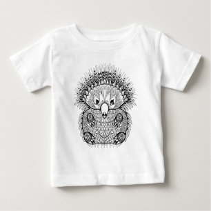 Hand gezeichnetes Echidna-Gekritzel Baby T-shirt